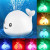 Electric Mini Whale Water Toy with Colorful Lights, Requires 3 AAA Batteries (Not Included), Unisex Bathing Shower Water Fun for Kids #GLOBAL PICKS