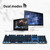 MOTOSPEED 2.4GHz Wireless/USB Wired Mechanical Keyboard 104Keys Led Backlit Brown Switches Gaming Keyboard for Gaming and Typing,Compatible for Mac/PC/Laptop