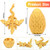 Mydhall 3D Printed Flying Dragon Egg with Articulated Dragon Inside – Toys&Gifts for Kids,Home Decor,Creative Ornaments,Birthday,Easter (Golden,Medium) Mydhall 3D Printed Flying Dragon Egg with Articulated Dragon Inside – Toys&Gifts for Kids,Home Decor,Creative Ornaments,Birthday,Easter (Golden,Medium)