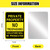 Yaocom 100 Pcs Private Property No Trespassing Sign 7 x 10 Inch Metal Violators Will Be Prosecuted Signs Bulk Aluminum Weatherproof for Indoor or Outdoor(Yellow)