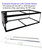 Glass Canopy Two Piece Set for 30 BR, 40 BR, 50, 65, 84 Gallon Tanks 36"x18" for Aquariums with A Center Brace, AM33618
