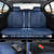 Coverado Car Seat Covers, Rear Car Seat Cover, Blue Leather Seat Cover, 3-Pieces Car Seat Cushion, Luxury Seat Cover Seat Protector Universal Fit Most Cars