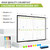 36" x 24" Magnetic Dry Erase Calendar Whiteboard, 4 Month Calendar White Board Planner, Black Aluminum Frame Wall Mounted Board for Office Home and School