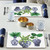Cala Home Blue Delft Vases Premium Decorative Hardboard Tabletop Placemats 4 Pack Manufactured in The USA Artistic Easily Wipes Clean
