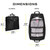 ZEGUR Premium Suit Garment Bag Carry On - Hangs 4 Suits - Travel & Business with Shoulder Strap and Laptop Compartment