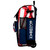 Boombah Rolling Superpack Baseball/Softball Gear Bag - 23-1/2" x 13-1/2" x 9-1/2" - Telescopic Handle - Holds 4 Bats - Wheeled Version - USA Pixelpop Navy/Red/White