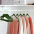 ManGotree Velvet Coat Hangers with 360° Swivel Gold Hook, Non-Slip Felt Suit Hangers, Slim Space Saving Clothes Hanger for Jacket, Sweater, Shirt, Dress, Pants (36 Pack, Green)