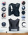 Zelvot Running Vest for Women Men, USA Original Patent, Adjustable Chest Straps Running Hydration Vest with Phone Holder and 6 Pockets, Lightweight Reflective Hydration Backpack for Hiking