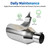 AUTOSAVER88 3 Inch Inlet Exhaust Tip, 3" Inlet 6" Outlet 15" Long Exhaust Tip, Silver Stainless Steel Finish Tailpipe