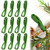 Relaxweex 24 Pcs Christmas Garland Hanger for Mantle Garland Hooks Christmas Wreath Ties Stocking Holder Reusable Silicone Adhesive Straps for Wreath Fireplace Mantle Stairways (Lime Green)