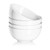 DOWAN 22 OZ White Ceramic Bowls Set of 4 - Perfect for Soup Bowls for Kitchen, Cereal Bowl, Ramen Bowl, Microwave Safe for Oatmeal, Fruit,Salad and Rice Bowl - Dishwasher & Microwave Safe