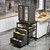 AQQHSAIN Mini Fridge Stand Heavy Duty Mini Fridge Table with Storage Dorm Fridge Shelf Beverage Refrigerator Table Stand for Home Office Dorm Apartment Kitchen (29.5 * 21.7 * 21.7inch)