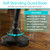 Vive Carbon Fiber Standing Cane - Heavy Duty Walking Stick for Men & Women, Adjustable Walking Cane for Seniors, 250 Lbs Capacity, Lightweight, Ergonomic Grip Handle, Durable Design, Wrist Strap