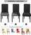 Genina Waterproof Chair Covers for Dining Room Set of 4 Kitchen Chair Covers Parson Dining Chair Slipcover,White