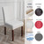 Genina Waterproof Chair Covers for Dining Room Set of 4 Kitchen Chair Covers Parson Dining Chair Slipcover,White