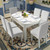 Genina Waterproof Chair Covers for Dining Room Set of 4 Kitchen Chair Covers Parson Dining Chair Slipcover,White