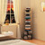 TUTOTAK Narrow Bookshelf, Vertical 8-Tier Bookcase, Spine Book Shelf for Small Space, Small Standing Shelf for Living Room, Office, Study, Entryway, Black BS07BK008