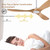 XBIBI 42'' Wood Ceiling Fan without Light, Modern 3 Blades Fans with Remote, Quiet Reversible DC Motor, Indoor Outdoor Energy Saving Ceiling Fan for Bedroom Living Room Patios