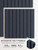 Bumusty Large Cork Board Alternative-48 x 36" Felt Bulletin Board Tiles, with 30 Pushpins, 70 Adhesive Tabs, 12-Pack Slat Wall Paneling, Cork Boards for Office Push Pin Board-Deep Charcoal Blue