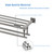 SEIDO 30 Inch Bathroom Towel Rack Wall Mounted, 2-Tier Polished Chrome Towel Shelf with Double Towel Bar, Rustproof 304 Stainless Steel Towel Storage Rack, Heavy Duty Bath Towel Holder