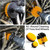 3 Pcs Drill Brush Attachment Set, Power Cleaning Scrub Brush Kit, All Purpose Drill Scrub Brushes for Car, Grout, Floor, Tub, Bathroom and Kitchen (Yellow)