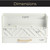 BLU MONACO | White Wooden Mail Organizer with Drawer & Gold Handle | Mail Sorter Organizer Countertop | Tabletop Organizer with Drawers & Outgoing Mail Holder