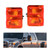 HECASA Side Mirror Marker Lights Compatible with 2008-2016 Ford F250 F350 F450 F550 Super Duty Turn Signal Light Lamp Amber Lens Pair