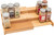 Coin and Coins - Bamboo Spice Rack Organizer for Cabinet, Expandable Spice Rack Countertop, Bamboo, 8,75(Expandable to 15,5) x 8,25 x 3