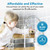 AQUA CREST AP810 Whole House Water Filter Replacement for 3M® Aqua-Pure® AP810, AP801, AP811, Whirlpool® WHKF-GD25BB, WHKF-DWHBB, 5 Micron, 10" x 4.5", Well & Tap Water Filter, Pack of 4
