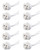 Bioluz LED 10 Pack MR16 Light Socket for Halogen and LED, fits All GU5.3 Sockets, Ceramic Base with Silicon Wire Also fits MR11 and G4 (Pack of 10)