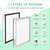 HSIAMEN F301H HEPA Filter Compatible with BlueDri Air Scrubber Air Shield 550 BD-AS-550 & VEVOR Scrubber, 16x19x2 HEPA Filter 550, 2-Pack