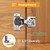 Chibery 30 Pack 1/2" Overlay 4D Soft Close Concealed Hinges for Face Frame Door, Adjustable Closing Speed, Smooth Slow Self Close Hinges, Satin Nickel, 105° Open Angle Stainless Steel Cabinet Hinges