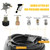 SUNTAI Sewer Jetter Kit for Pressure Washer 50FT, 5800PSI Drain Cleaner Hose 1/4 Inch NPT, Corner, Button Nose and Rotating Sewer Jetting Nozzle