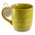 Lighthouse Christian Products Start Each Day With God - Mustard Yellow 18 Ounce Ceramic Drinking Mug