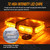 LINKITOM Rooftop LED Strobe Lights -72 LED High Intensity Emergency Flashing Warning Safety Light with 4 Heavy Duty Strong Magnets Base for 12-24V Snow Plow, Truck Vehicle (Amber)