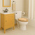 Toilet Seat, Solid Wood, Rubber Wood, High Gloss Finish, PIKLiDS (Elongated)