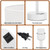 Dicoool White Touch Bedside Lamp for Bedroom - 3 Way Dimmable Table Lamp with USB, Nightstand Lamp with White Charging Station for Desk Dorm, Girl Kids Room, Small