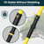 Dremmt Manual Pole Saws for Tree Trimming 27 FT, Tree Trimmer Long Handle Pruner with Thickened Saw Blade and Scissor, Palm Tree Trimmer for Backyard and Garden, Branch Cutter Pole Saw
