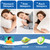 Cooling Pillow Queen Size Set of 2, Adjustable Bed Pillows for Sleeping, Luxury Shredded Memory Foam Side Sleeper Pillows 2 Pack, Cool No Flat Firm Cervical Neck Pillow for Side Sleepers Neck Pain