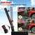 Truck Flag Pole with Hitch Holder – 5FT Heavy Duty Flagpole Mount Kit for Tow Hitch, Dual Angle Mount, Long Protect Sleeve Windproof Design for Trucks, Jeep & Trailer,Black