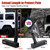 Truck Flag Pole with Hitch Holder – 5FT Heavy Duty Flagpole Mount Kit for Tow Hitch, Dual Angle Mount, Long Protect Sleeve Windproof Design for Trucks, Jeep & Trailer,Black