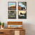 eletecpro 12.5x12.5 Vinyl Record Frame, Rustic Brown Album Picture Frame Fits 12x12 LP and Cover, Sturdy Lightweight Wall Art Display for Home and Music Studio Gallery Decor, Easy Wall Mount, 4 Pack