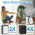RONGJU 2 Pack KJ190L Replacement Filter Compatible with Mooka KJ190L Air Purifi-er, Washable HEPA Filter for Mooka KJ190L Filter, 4 Pack Pre Filter