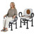 FUSHIDE Bedside Commodes, Portable Toilet Chair Adjustable, Height Adjustable Potty Chair Commode Chair for Seniors,Disabled,Adults,Pregnant, Supports 350LBS Commodes (Black&Brown, Uniform size)