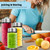 Glass Juice Bottles 4 Pack 16 oz - Wide Mouth Glass Water Bottles with Lids - Borosilicate,Stainless Steel Lids for Juicing, Smoothies, Infused Water, Beverage Storage, Leakproof, Reusable,BPA Free