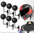SANGMO 6 Pack 180° Motorcycle Helmet Holder Wall Mount, Rotation Metal Helmet Rack, Helmet Holder Bike with 2 Hooks Helmet Hanger for Motorcycle Bike Coats, Caps, Baseballs, Rugby Helmet (Black)