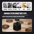 7.6" 丨195mm Hole Saws with Heavy Duty Arbor HSS Bi-Metal Hole Cutter Drill Bit for Wood Cornhole Boards Plastic Drywall Metal Fiberboard(Black)