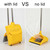 Long Handle Heavy Duty Broom and Dustpan Set, Outdoor and Commercial Upright Dustpan and Brush for Restaurant Garage Garden Yard Office, Yellow
