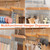 Plowatxi 2 Pack Belt Hanger with 16 Hooks, Non-Slip Wooden Skid-Proof Belt Holder, Space-Saving Rotating Display Rack for Belts, Tops, Hats