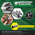 HIGHCRAFT 60100TTSD-5, Single Pipe Repair Clamp 1'', Double Bolt, 6” Long, Stainless Steel (5 Pack), Chrome